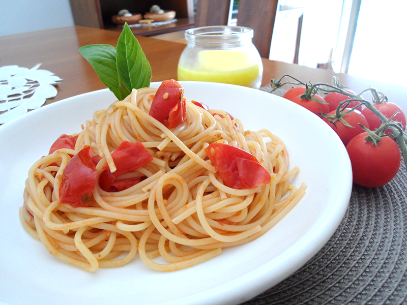Cherry Tomatoes Spaghetti